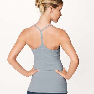 Lululemon Power Pose Tank in Hail (Light Grayish-Blue)
